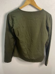 Olive Green Long Sleeve Top