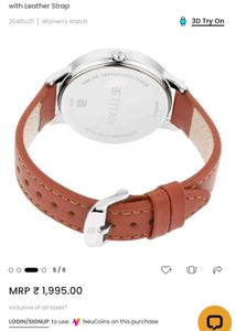 Titan Women's Watch with Leather Strap