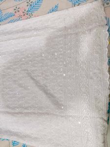 Elegant White Sequined Kurta