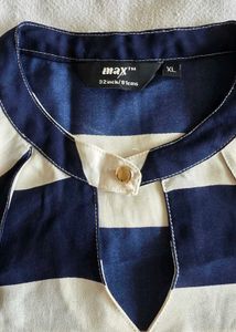 Classic Navy &amp; White Striped Top