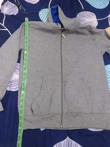 Gray Speckled Full Zip Hoodie,Used Slightly