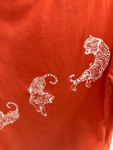 Orange Tiger Print T-Shirt