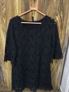 Elegant Black Lace Dress