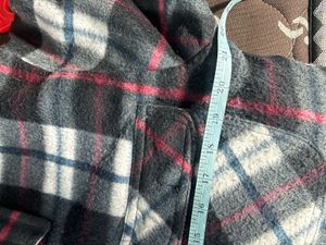 Man's Cozy Plaid Fleece Jacket