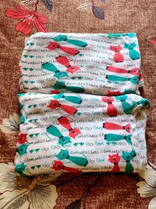 Cat Print Set for Women