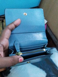 The Bridge Teal Leather Wallet