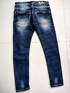 Men's Blue Washed Denim Jeans