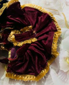 Laddu Gopal Fancy Dress Fabric Velvet Colour Blue