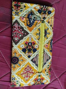 Boho Clutch with small beads.