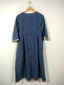 Navy Blue Casual Kurta (Women's)