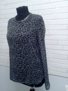 Branded Sequin Collar Tops