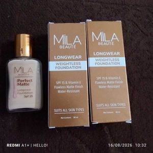 MiLA BEAUTE Longwear Foundation