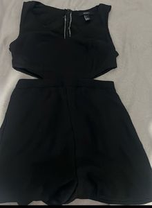 Chic Black Cut-Out romper