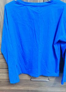 Blue Long Sleeve Top