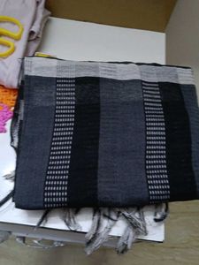 Striped black dupatta