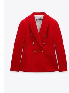 fitted double breasted blazer
