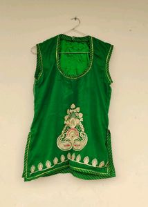 Green Rajputi Poshak