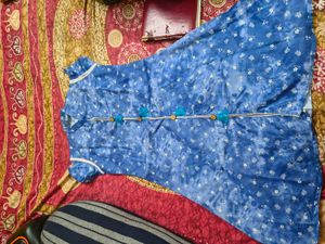 Blue Printed Kurta