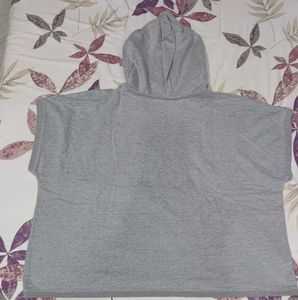 Grey Graphic Print Top