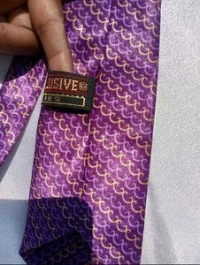 Purple Patterned Necktie
