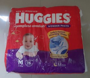 50%OFF🥳Huggies Wonder Pants Diapers M (7-12kg)