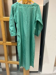 Libas Sea Green Embroidered Kurta