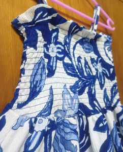 H&amp;M floral ribbed sundress *Highly stretchable*