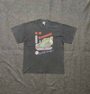 Kawasaki 'ZX-7R' Vintage Racing Motorcycle T-Shirt