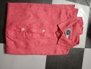Men's Coral Printed Casual Shirt