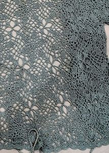 Crochet Knit Open Front Cardigan