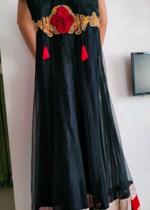 Stonework partywear Gown