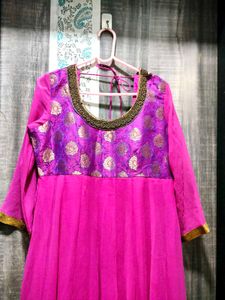 Beautiful Pink Anarkali Kurta