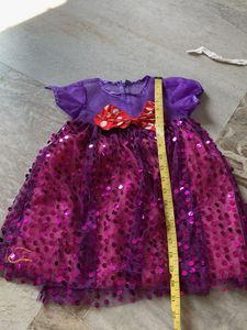 Sparkly Purple Dress with Bow