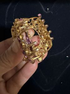 Elegant Floral Metal Hair Claw Clip