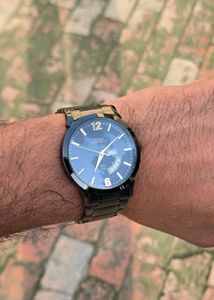 HMT orignal z black metallic watch day date