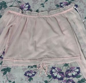 Off-Shoulder Crop Top