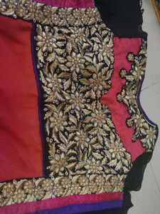Embellished Ombre Kurta dual colour heavy embroide