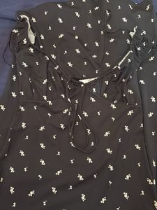 Cute Floral Print Mini Dress