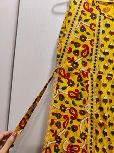 Yellow Short Sleeve Kurti