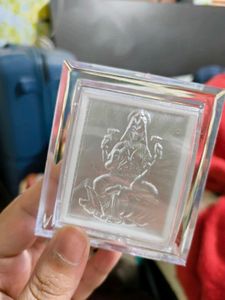 Ma Laxmi Silver 999 Statue 3d In Frame And Stand