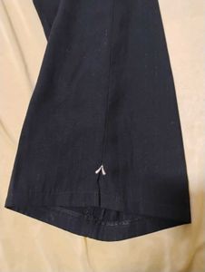 Black Straight Fit Trouser/Pant