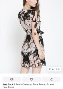 Floral Printed Fit and Flare Dress