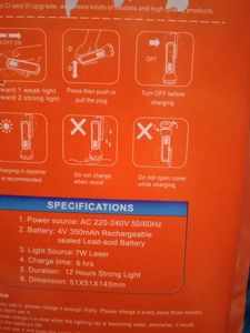 LED Rechargeable Torch