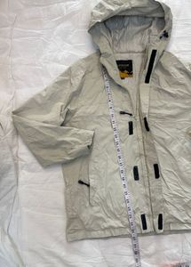 Men's Beige Hooded Jacket