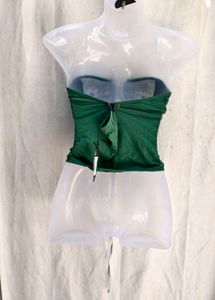 Corset Style Lace-Up Tube Top