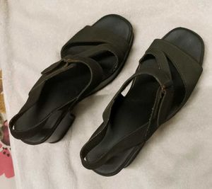 Black Wedge heels