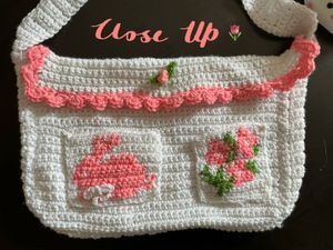 Handmade Crochet Bunny Bag