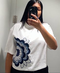 Embroidered Floral T-Shirt