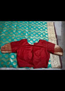 Elegant Teal Banarasi Saree