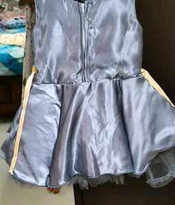 Satin Party Dress with Leaf Embellishments